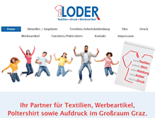 Tablet Screenshot of logisch-loder.at